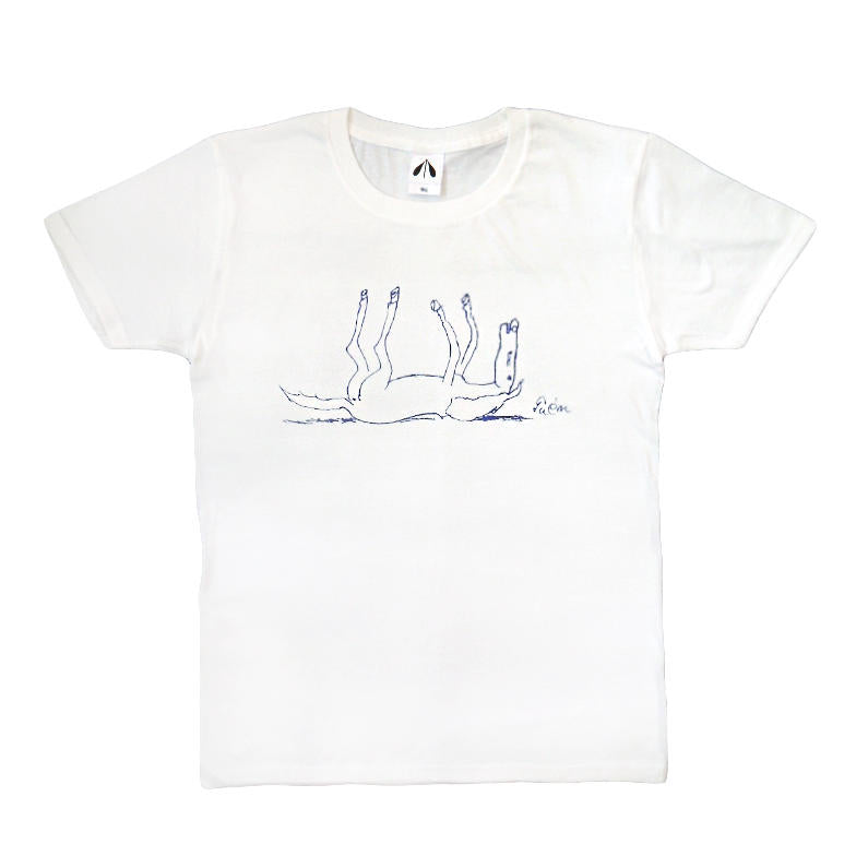 いのくまTシャツ (仰向きの馬)ホワイト