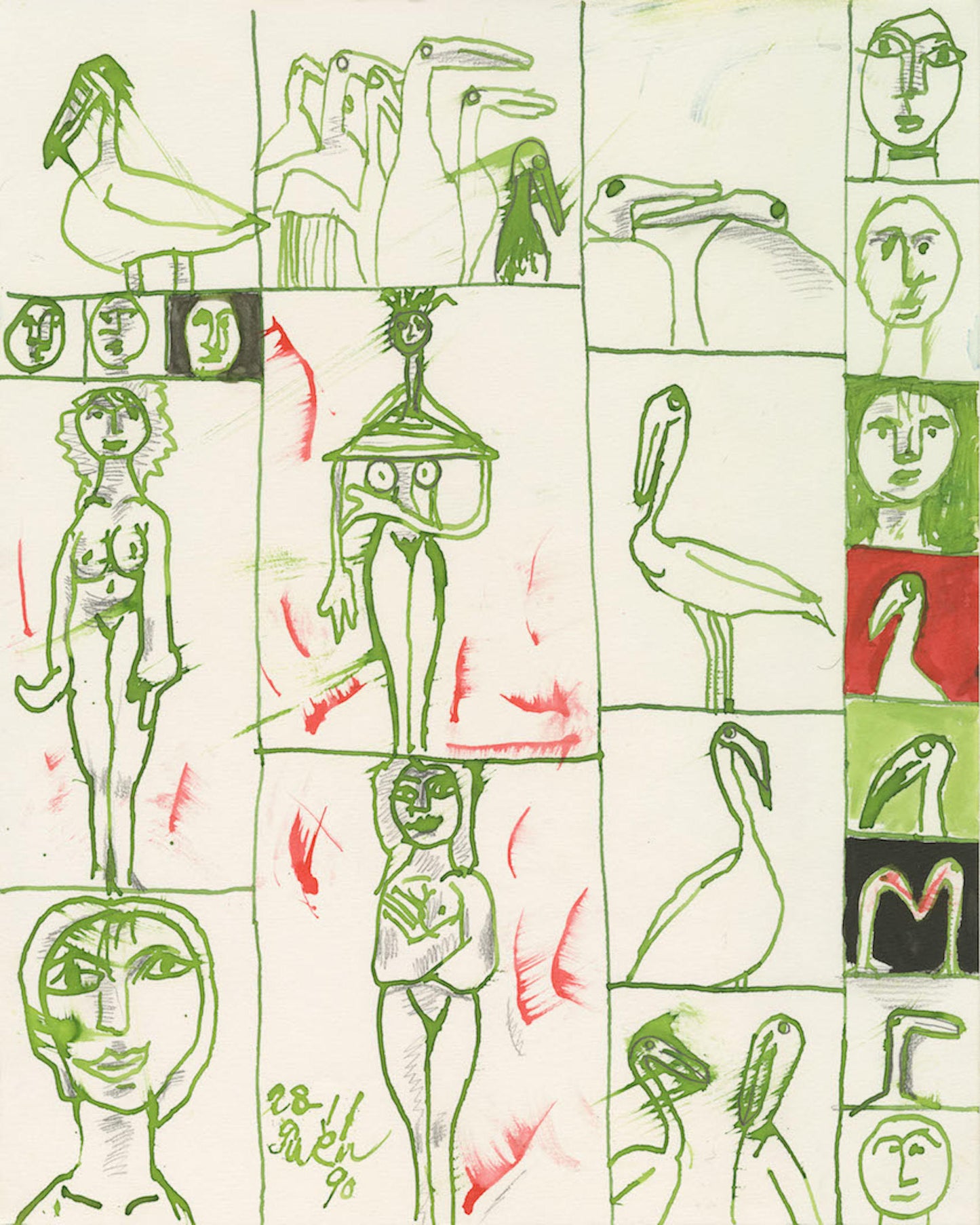 Work:  Genichiro Inokuma, Title Unknown,1990
