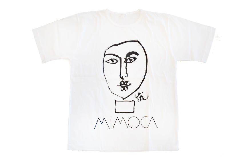 Tシャツ フェイス（白／フリーサイズ）