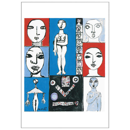 Postcard 15 Faces