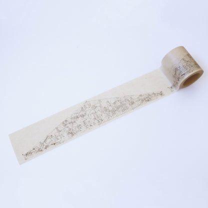 上野駅と猪熊弦一郎の《自由》マスキングテープ　茶