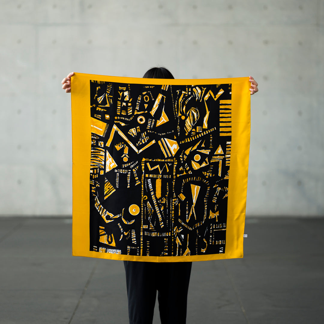 Scarf  Yellow Constellation