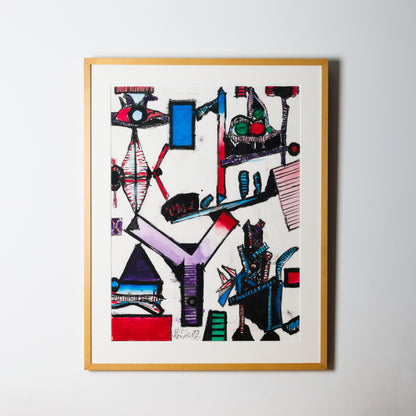 Work:  Genichiro Inokuma, City with Windmills,1987