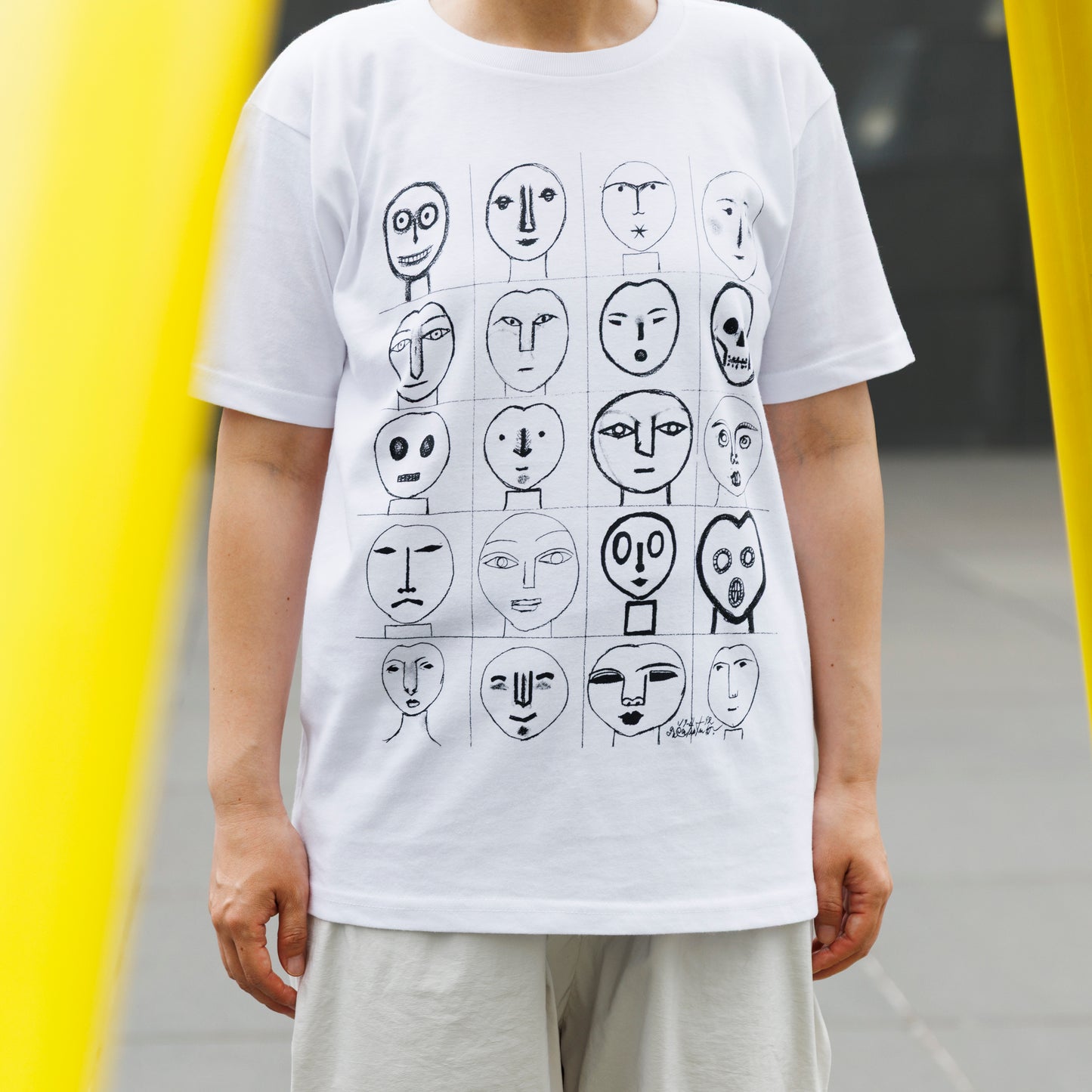 いのくまTシャツ（顔20）ホワイト