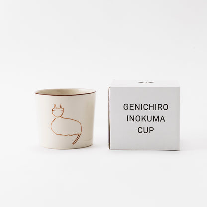 GENICHIRO INOKUMA CUP (Sitting cat)Brown