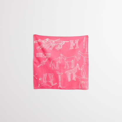 Handkerchief―Horse, Pink