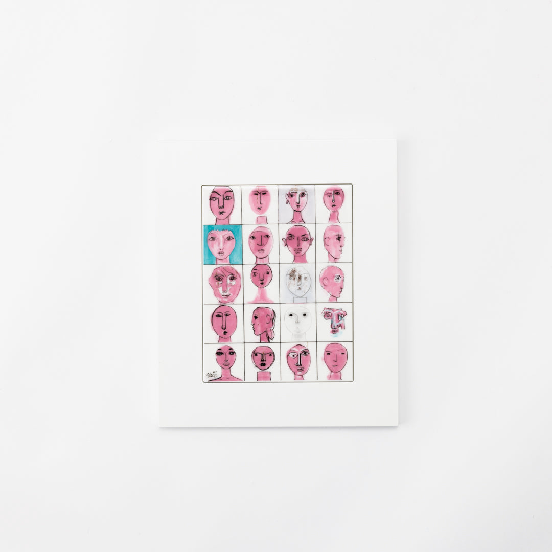 bone china plaque　20Faces