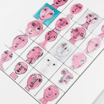 bone china plaque　20Faces