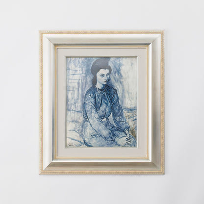 Framed Bone China Art  Mademoiselle M