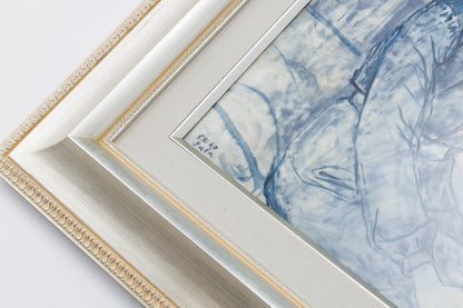 Framed Bone China Art  Mademoiselle M