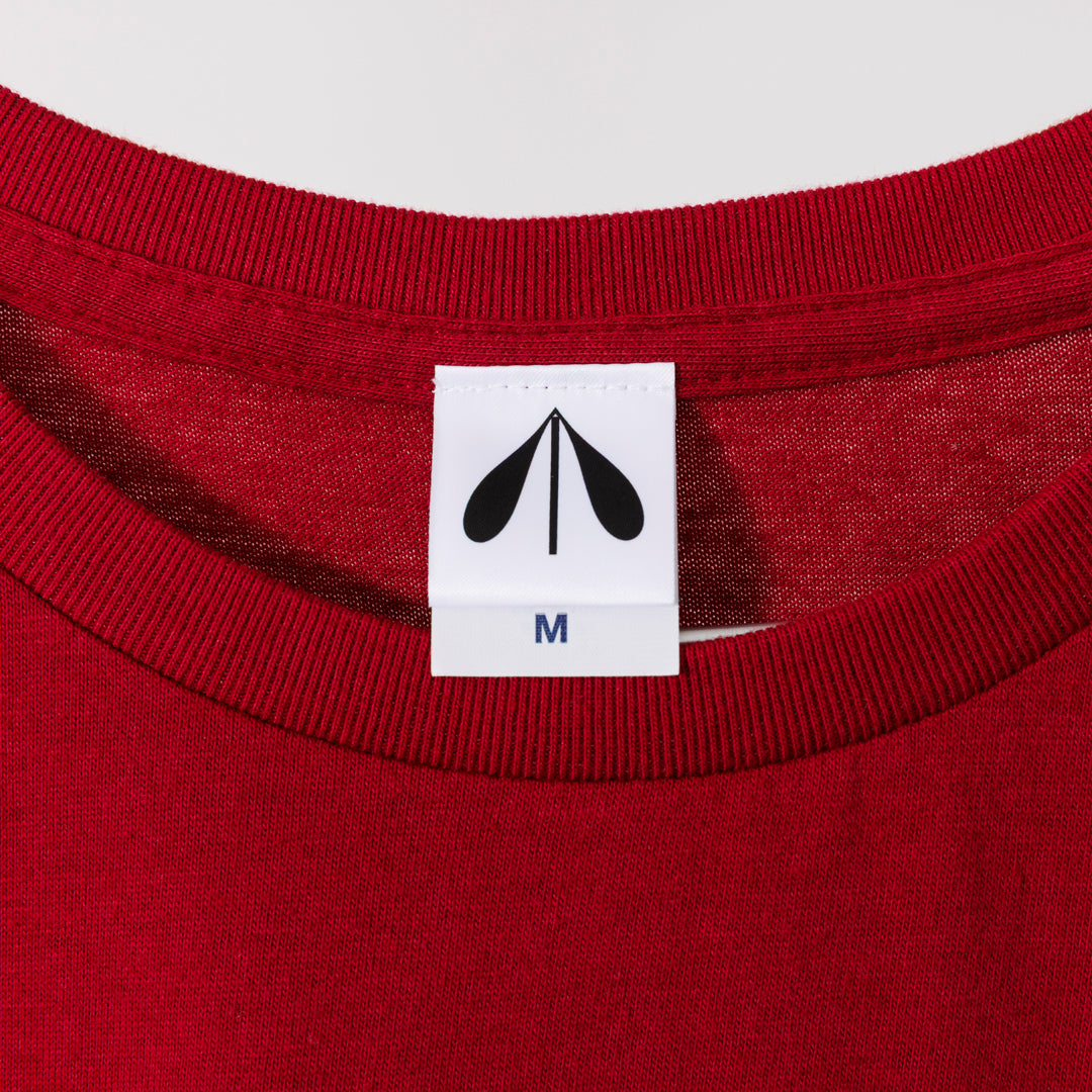いのくまTシャツ（おやこ馬）バーガンディ
