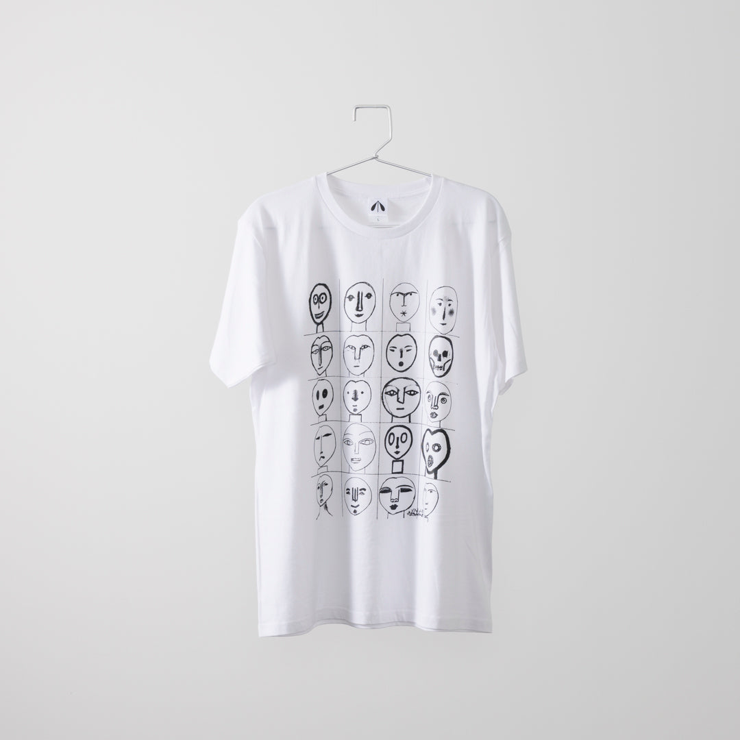 いのくまTシャツ（顔20）ホワイト