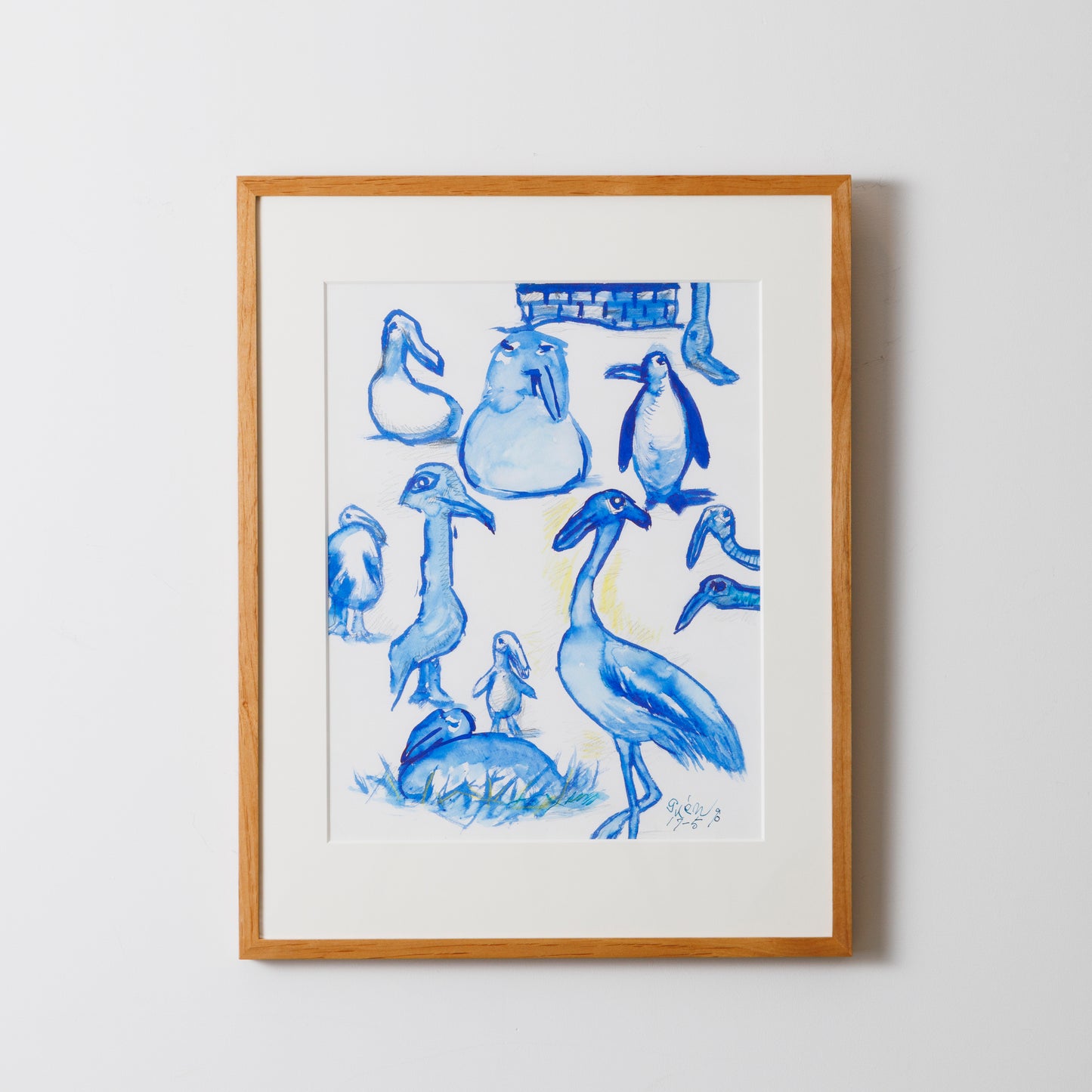 Work:  Genichiro Inokuma,Family of Birds,1990