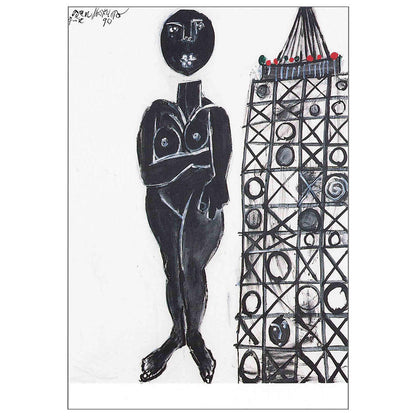 Postcard Building and a Nude