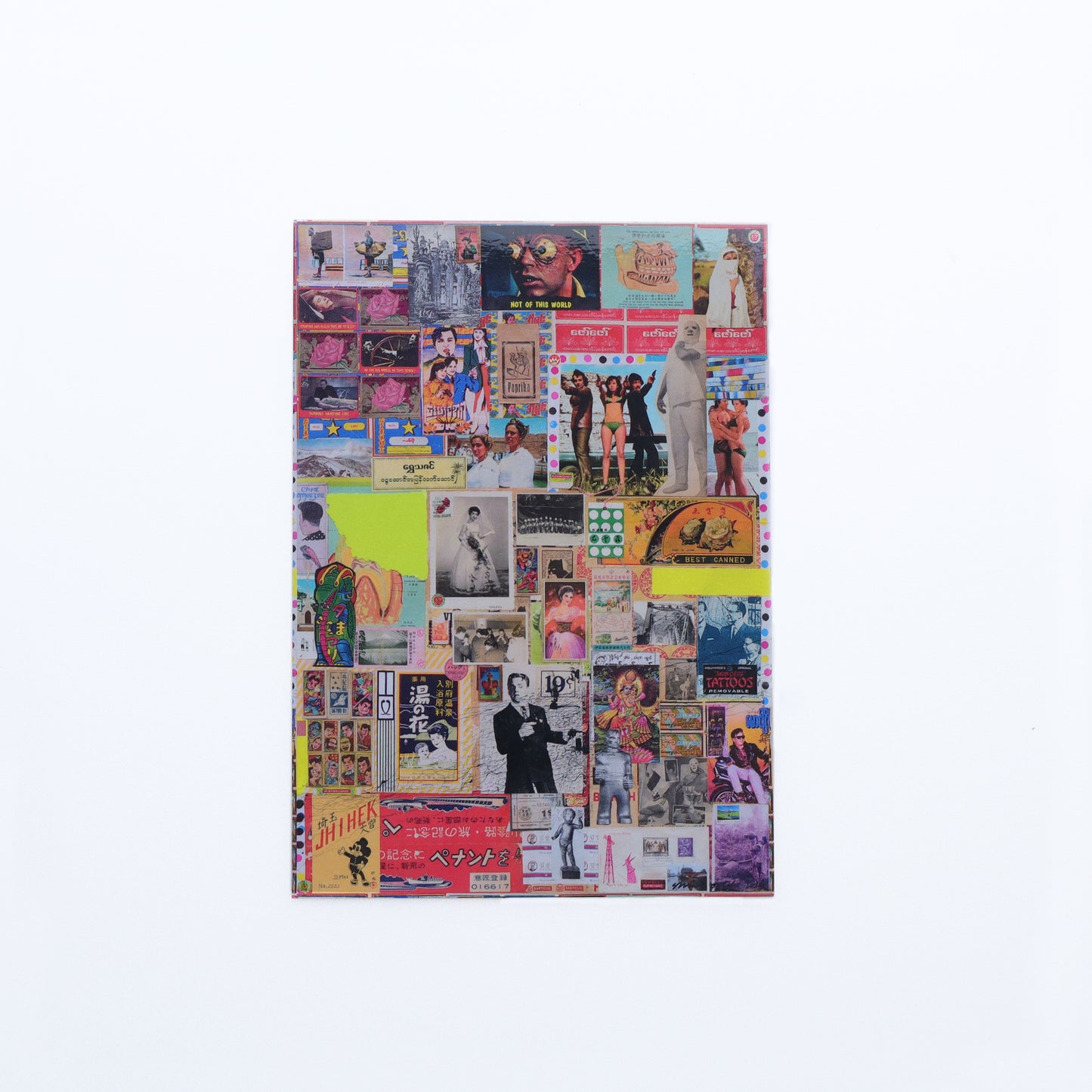 【大竹伸朗展　網膜】ステッカー《網膜/Yellow RAM　6》