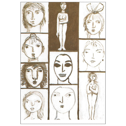 Postcard 10 Faces (B)