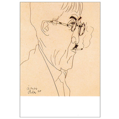 Postcard Figure of Tsuguharu Fujita