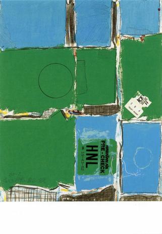 Postcard  Green Collage
