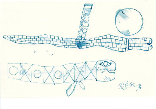 Postcard Long Creatures