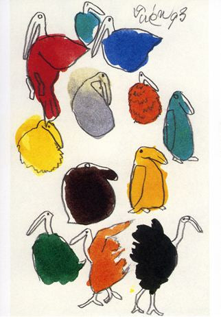 Postcards Birds 12 Colorful