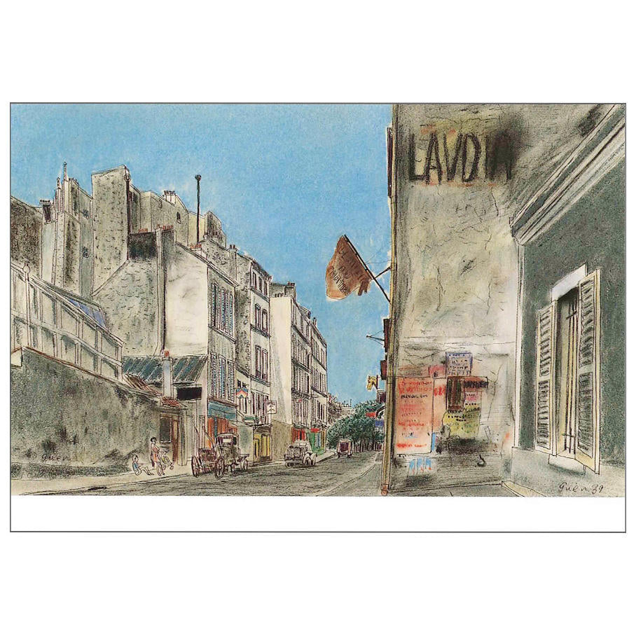 Postcard Rue du Chateau, Paris
