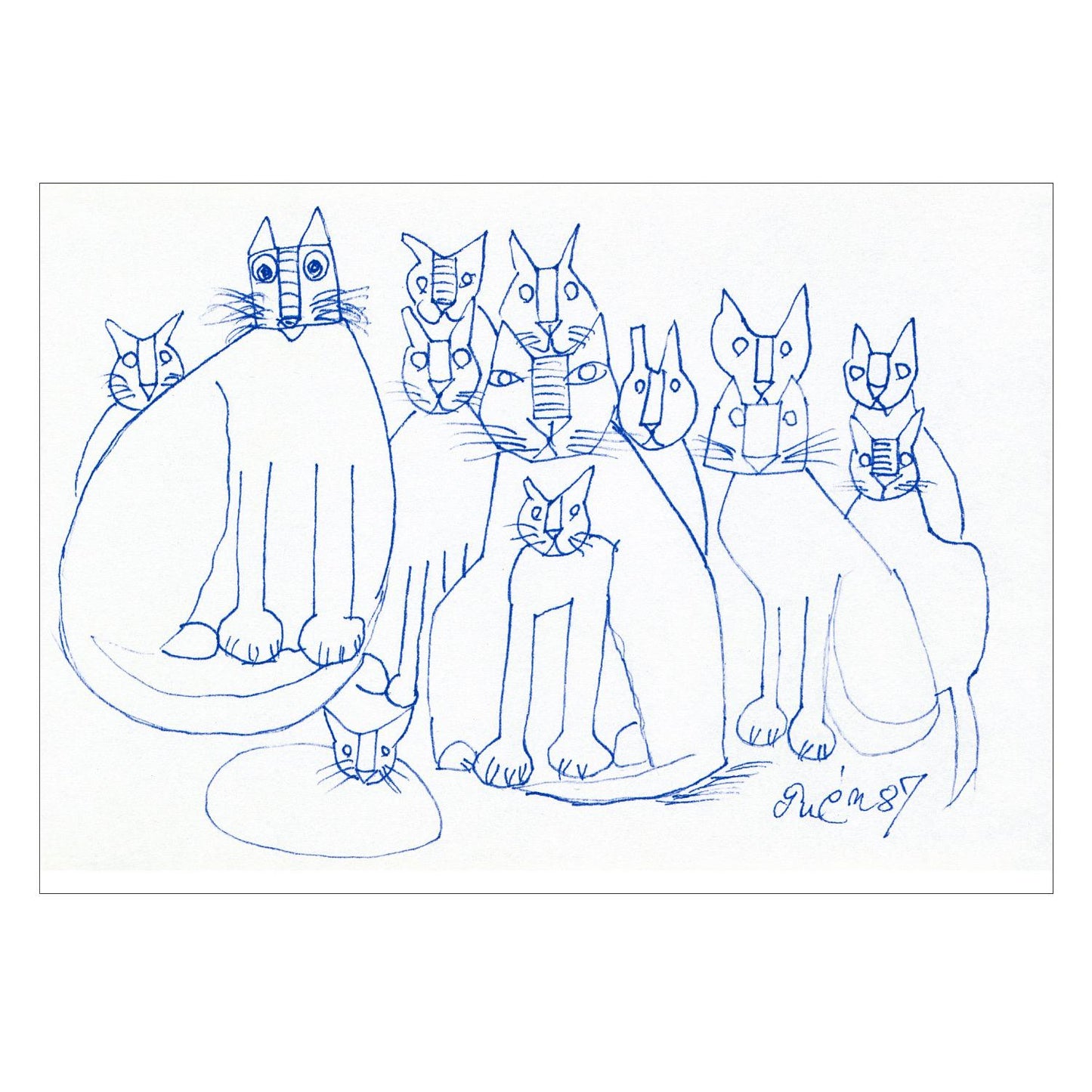 Postcard Cat 13	