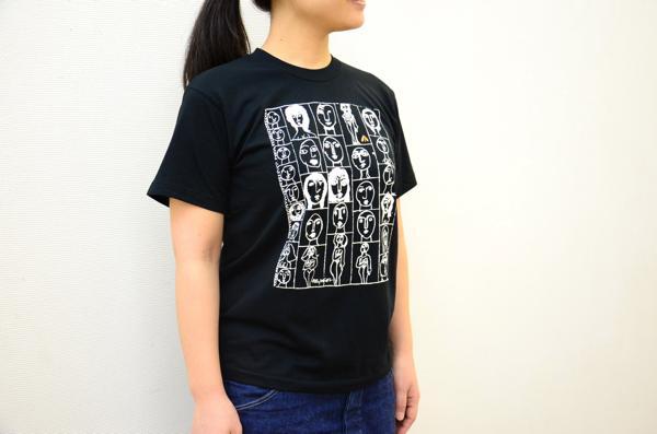 Tシャツ フェイス小 （黒）