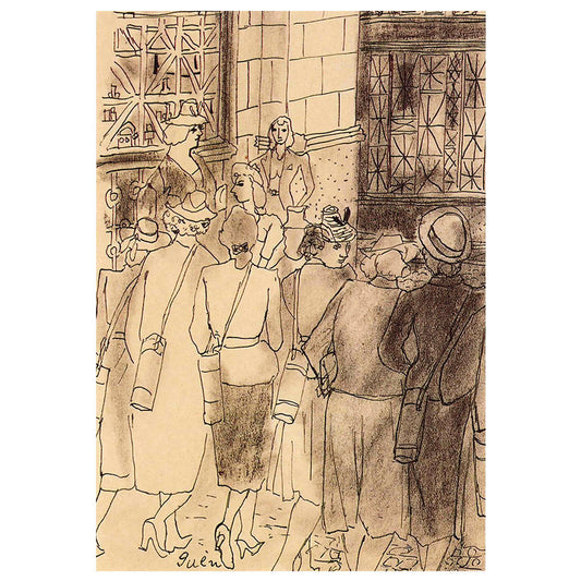 Postcard Women in Paris